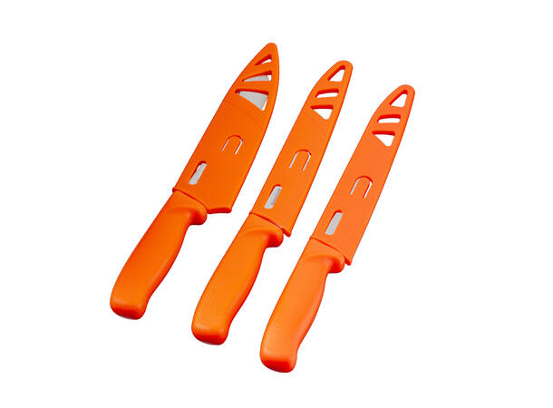 NeverLost Knife Set Butcher knife set with 3 knives and case 