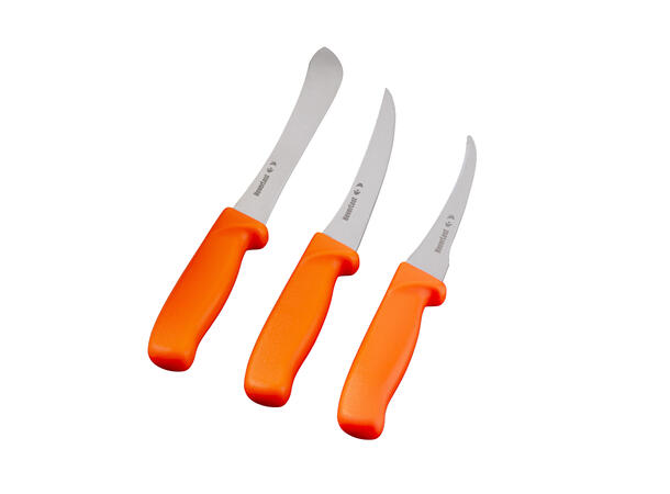 NeverLost Knife Set Butcher knife set with 3 knives and case 