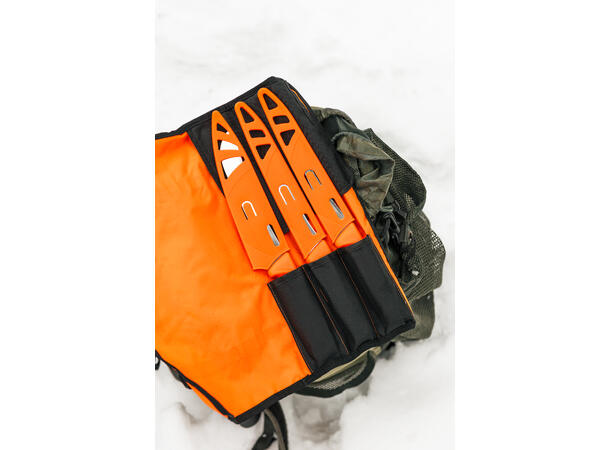 NeverLost Knife Set Butcher knife set with 3 knives and case 