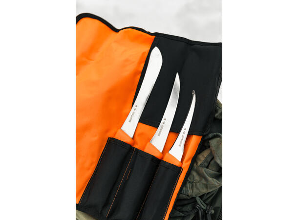 NeverLost Knife Set Butcher knife set with 3 knives and case 