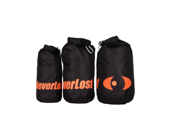 NeverLost Dry Bag Set Vanntette pakkeposer i 4,6 og 8 liter 
